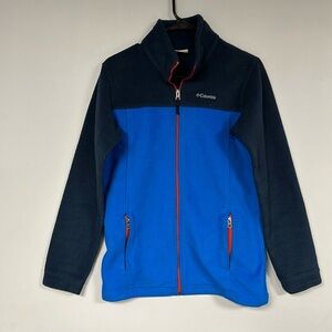 Columbia Sportswear Women’s Fleece Jacket Size XL Blue/Navy Full Zip Up
